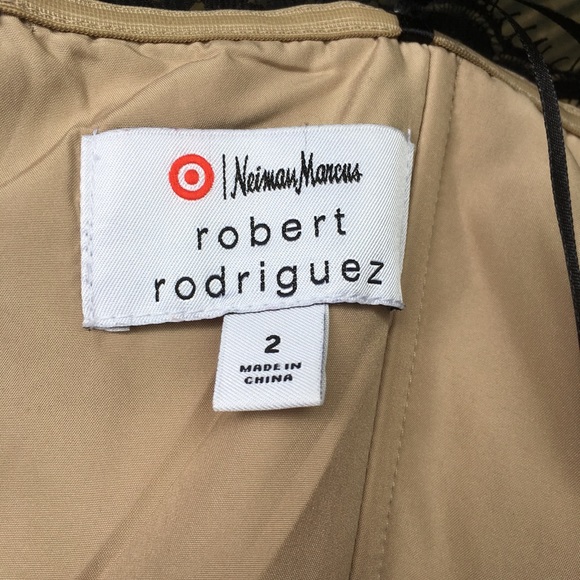 Robert Rodriguez Dress Size 2 Neiman Marcus Black Lace Mini Strapless - Picture 9 of 13